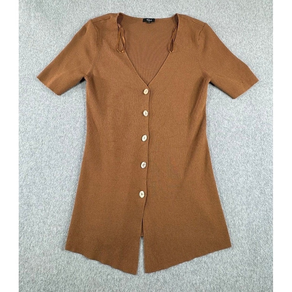 Rails Shirt Women Medium Brown Arden Cacao Button Top